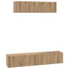 Ensemble meuble TV 4 pcs Chêne artisanal Bois d'ingénierie 584273584273