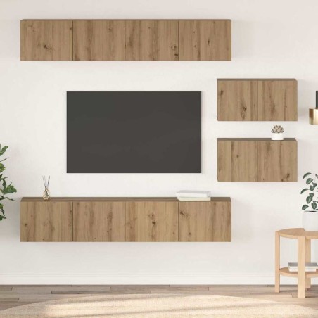 Ensemble meuble TV 6 pcs Chêne artisanal Bois d'ingénierie 584275584275