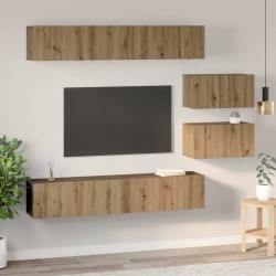 Ensemble meuble TV 6 pcs Chêne artisanal Bois d'ingénierie 584275584275