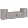 Ensemble de meubles TV 3 pcs Sonoma gris Bois d'ingénierie 584276584276