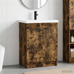 Ensemble de mobilier de salle de bain Chêne fumé 584279584279
