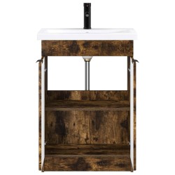 Ensemble de mobilier de salle de bain Chêne fumé 584280584280