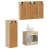 Ensemble de mobilier de salle de bain 4 pcs Chêne Sonoma 584282584282