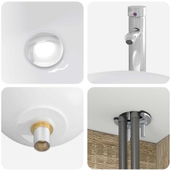 Ensemble de mobilier de salle de bain 4 pcs Chêne Sonoma 584282584282
