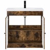 Ensemble de mobilier de salle de bain Chêne fumé 584284584284