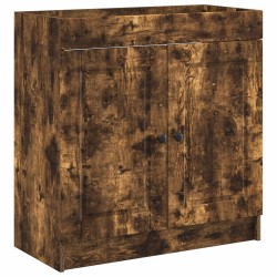 Ensemble de mobilier de salle de bain Chêne fumé 584284584284