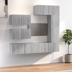 Ensemble de meubles TV 6 pcs Sonoma gris Bois d'ingénierie 584287584287