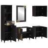 Ensemble de Meubles de Salle de Bain avec tiroir 5 pcs Noir 584288584288