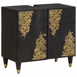 Ensemble de Meubles de Salle de Bain avec tiroir 5 pcs Noir 584288584288