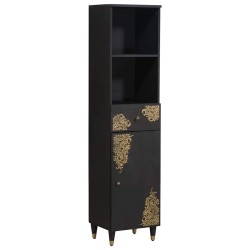 Ensemble de Meubles de Salle de Bain avec tiroir 5 pcs Noir 584288584288
