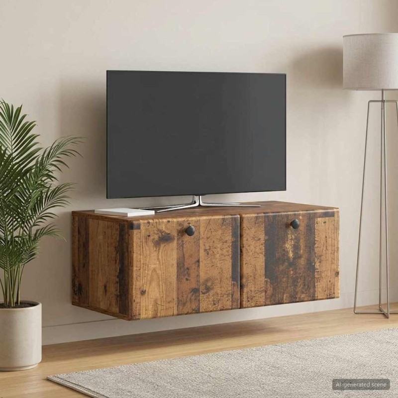 Meuble TV mural 78,5 x 41 x 30 cm Bois ancien Bois d'ingénierie 584295584295