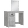 Coiffeuse avec lumières LED gris béton 90x42x132,5 cm 584300584300