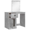 Coiffeuse avec lumières LED gris béton 90x42x132,5 cm 584300584300