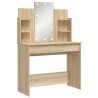 Coiffeuse avec lumières LED chêne sonoma 96x40x142 cm 584301584301