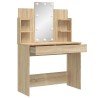 Coiffeuse avec lumières LED chêne sonoma 96x40x142 cm 584301584301
