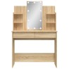 Coiffeuse avec lumières LED chêne sonoma 96x40x142 cm 584301584301