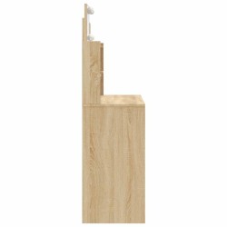 Coiffeuse avec lumières LED chêne sonoma 96x40x142 cm 584301584301