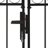 Portail de clôture ASSEN à double porte avec arc en acier 300 x 175 cm 584302584302