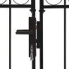 Portail de clôture ASSEN à double porte avec arc en haut en acier 300x200 cm 584303584303
