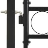 Portail de clôture ASSEN à double porte avec arc en haut en acier 300x200 cm 584303584303
