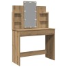 Coiffeuse avec lumières LED chêne artisanal 96x40x142 cm 584304584304