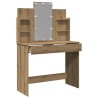 Coiffeuse avec lumières LED chêne artisanal 96x40x142 cm 584304584304