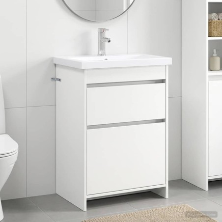 Ensemble de mobilier de salle de bain Blanc 61 x 40 x 84,5 cm 584307584307