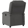 Fauteuil de massage inclinable gris cuir véritable 584308584308