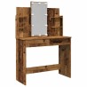 Coiffeuse avec lumières LED vieux bois 96x40x142 cm 584309584309