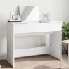 Coiffeuse avec miroir blanc 100x45x76 cm 584310584310