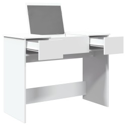 Coiffeuse avec miroir blanc 100x45x76 cm 584310584310
