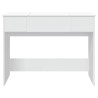 Coiffeuse avec miroir blanc 100x45x76 cm 584310584310