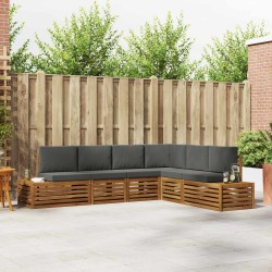 Ensemble de canapés d'extérieur Naturel et Anthracite 584318584318