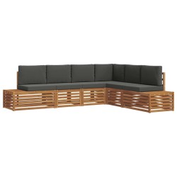 Ensemble de canapés d'extérieur Naturel et Anthracite 584318584318