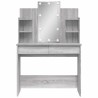 Coiffeuse avec lumières LED sonoma gris 96x40x142 cm 584322584322