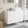 Ensemble de mobilier de salle de bain 2 pcs Blanc 584325584325
