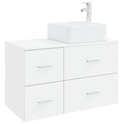 Ensemble de mobilier de salle de bain 2 pcs Blanc 584325584325