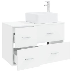 Ensemble de mobilier de salle de bain 2 pcs Blanc 584325584325