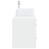 Ensemble de mobilier de salle de bain 2 pcs Blanc 584325584325