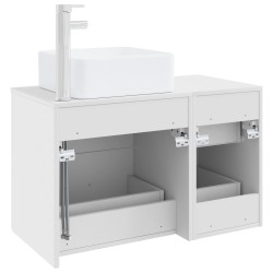 Ensemble de mobilier de salle de bain 2 pcs Blanc 584325584325