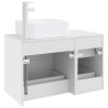 Ensemble de mobilier de salle de bain 2 pcs Blanc 584325584325