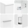 Ensemble de mobilier de salle de bain 2 pcs Blanc 584325584325