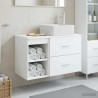 Ensemble de mobilier de salle de bain 2 pcs Blanc 584326584326