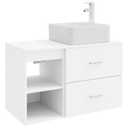 Ensemble de mobilier de salle de bain 2 pcs Blanc 584326584326