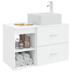 Ensemble de mobilier de salle de bain 2 pcs Blanc 584326584326