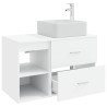 Ensemble de mobilier de salle de bain 2 pcs Blanc 584326584326