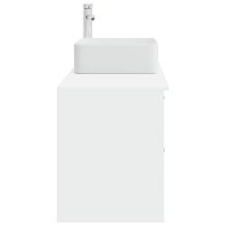 Ensemble de mobilier de salle de bain 2 pcs Blanc 584326584326