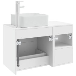 Ensemble de mobilier de salle de bain 2 pcs Blanc 584326584326
