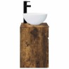Meuble de lavabo mural Chêne fumé 39 x 41 x 64,5 cm 584327584327