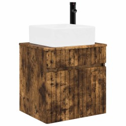 Meuble de lavabo mural Chêne fumé 49 x 41 x 63 cm 584328584328